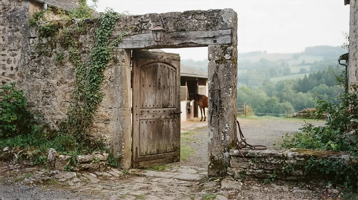Entrée du Haras de Barrón, centre équestre à Port-Sainte-Foy-et-Ponchapt